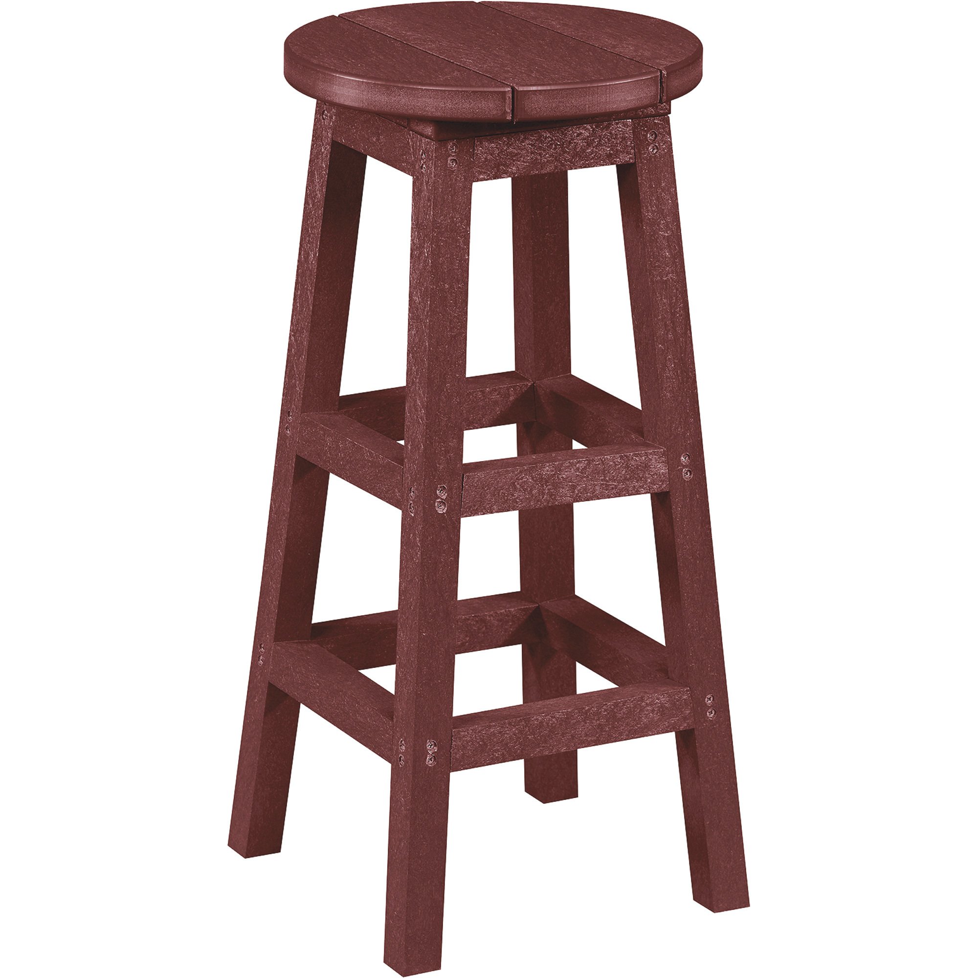 All Weather Capterra Casual Barstool — 30in.H, Made of 100% Recycled Plastic Bottle Caps